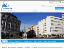 Tablet Screenshot of hotelcolumbia.de